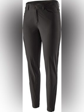 Patagonia Stretch Hiking Pants Black Size 2 Slim Fit UPF 40